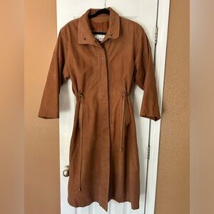 Architect Long Leather Coat Size Small WPL11410